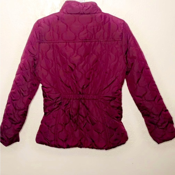 Girls Burgundy Winter Coat - Picture 2 of 4